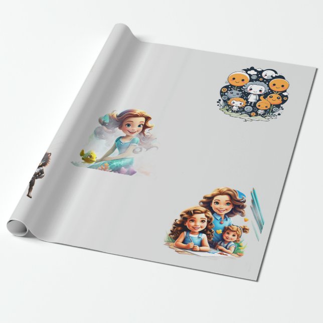 Papier Cadeau Élever vos cadeaux avec notre enveloppement exquis (Déroulé)