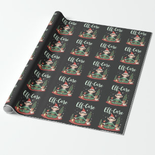 Papier Cadeau Elf Care Funny Christmas Elf Magique Self Care