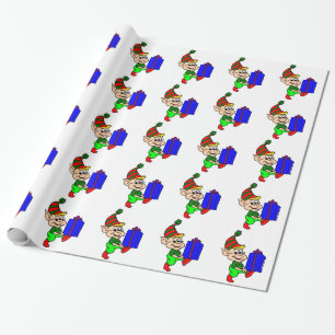 Papier Cadeau Elf et cadeau