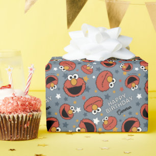 Papier Cadeau Elmo   Elmo maîtrise le motif en étoile