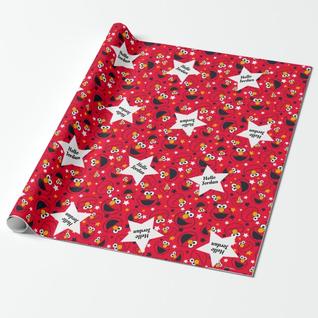 Papier Cadeau Elmo| Le Motif de Silly Star (Déroulé)