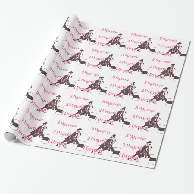 Papier Cadeau Emballage de baril (Déroulé)