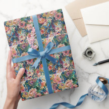 Emballage de jardin floral vibrant