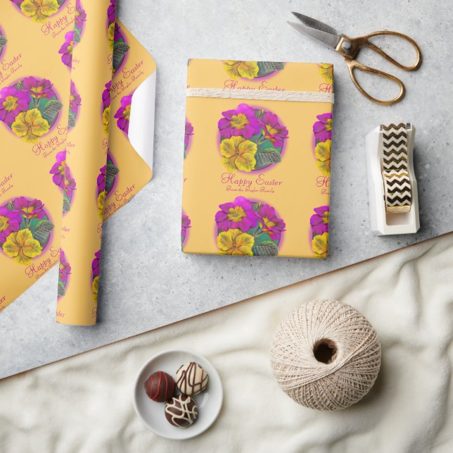 Papier Cadeau Emballage de Pâques rose de Primrose (Artisanat)