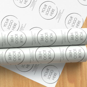 Papier Cadeau Emballage d'entreprise minimaliste avec votre logo