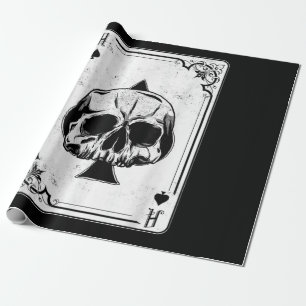Papier Cadeau Emo Gothique Et Punk Ace de Spades Poker Jeu