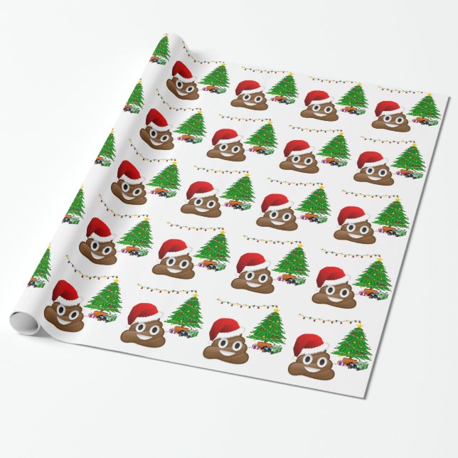 Papier Cadeau emoji de noël (Déroulé)