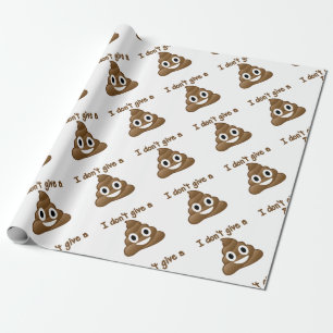Papier Cadeau Emoji donnent un Poo