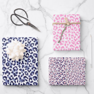 papier cadeau empreinte de léopard animal marine r