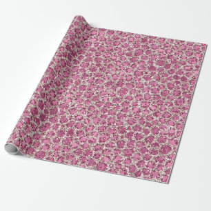 Papier Cadeau Empreinte de léopard Parties scintillant rose fill
