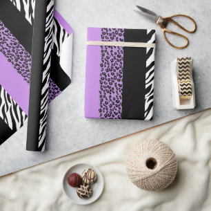 Papier Cadeau Empreinte de léopard, Zebra Print, Poster de anima