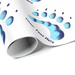 Papier Cadeau Empreinte de patte d'ours polaire