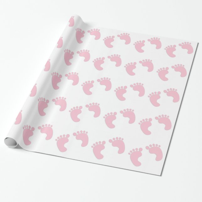 Papier Cadeau Empreintes bébé (Déroulé)