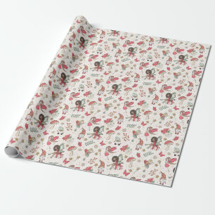 Papier Cadeau Enchanted Forest Friends Papier d'enveloppement de