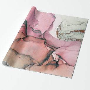 Papier Cadeau Encre, peinture, abstraite. Fermeture du tableau. 
