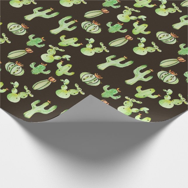 Papier Cadeau Enfant du désert de Cactus (Coin)
