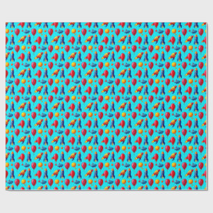 🎁 Papier Cadeau Enfant Fête Colorée dans l'Espace