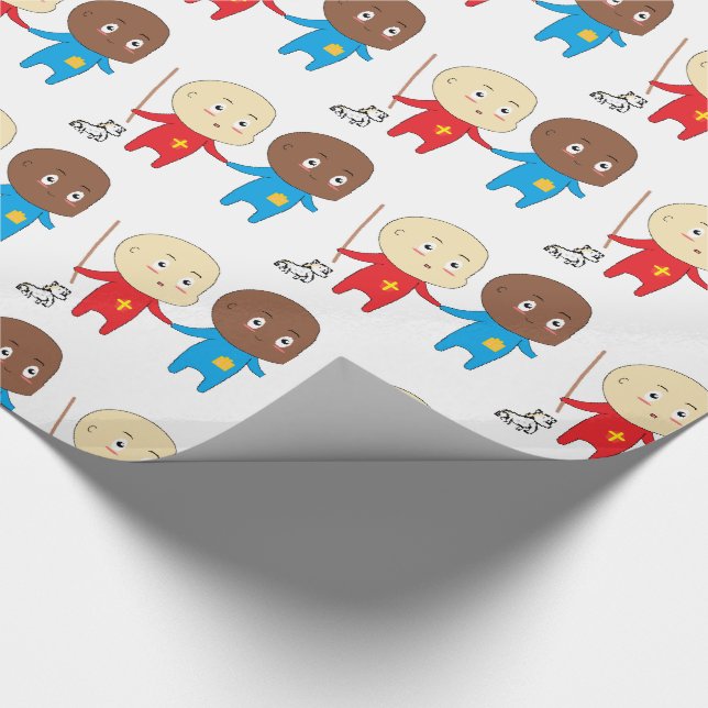 Papier Cadeau Enfants Cutieful Art Babies St. Nicholas Sinterkla (Coin)
