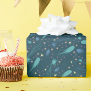 Papier Cadeau Enfants Tirant Star Comet Starry Sky Starlight