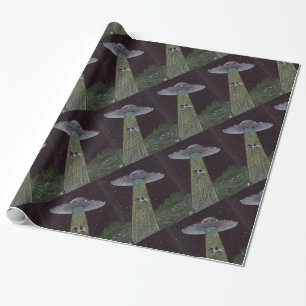 Papier Cadeau Enlèvement d'Aliens