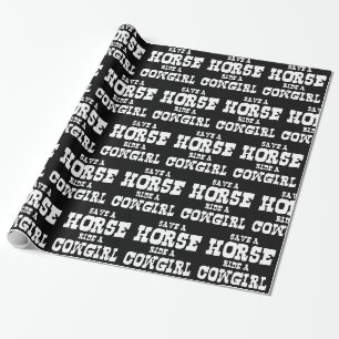 PAPIER CADEAU ENREGISTRER UN CHEVAL UN PAPIER DE WRAPPING DE COW