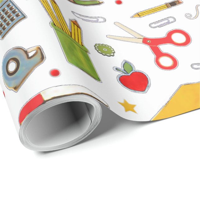 Papier Cadeau Enseignant (Coin rond)