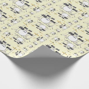 Papier Cadeau Ensemble de tambour Musique de groupe d'enseignant