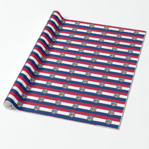 Papier Cadeau Ensign Motif Carrelé Du Missouri
