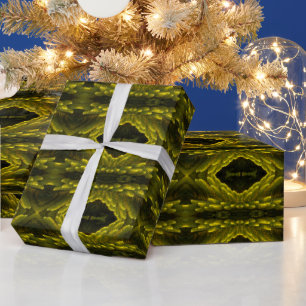 Papier Cadeau Enveloppe cadeau avec branche d'arbre de Noël hawa