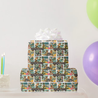 Papier Cadeau Enveloppe cadeau classique Hawaiian Aloha