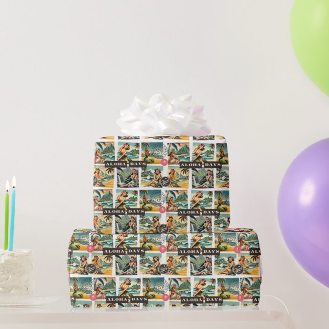 Papier Cadeau Enveloppe cadeau classique Hawaiian Aloha (Cadeaux de fête)