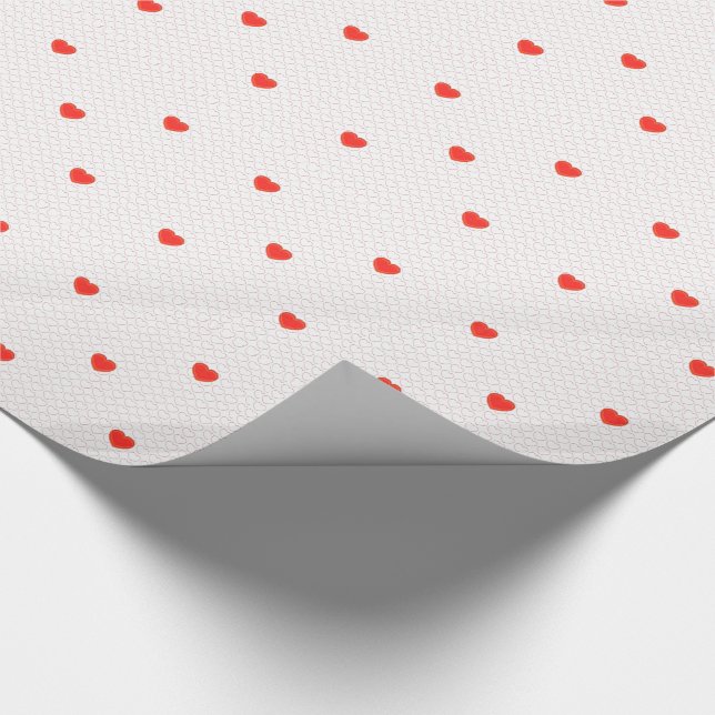 Papier Cadeau Enveloppe cadeau - Coeurs (Coin)