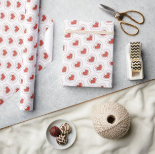 Papier Cadeau Enveloppe cadeau Coeurs Joyeux