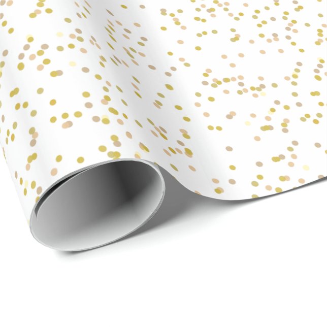 Papier Cadeau Enveloppe cadeau Confetti Gold Dust (Coin rond)