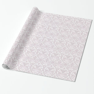 Papier Cadeau Enveloppe cadeau Damas rose et blanc
