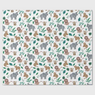 Papier Cadeau Enveloppe cadeau d'anniversaire pour la jungle enf
