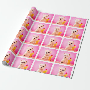 Papier Cadeau Enveloppe cadeau de chien photo personnalisée