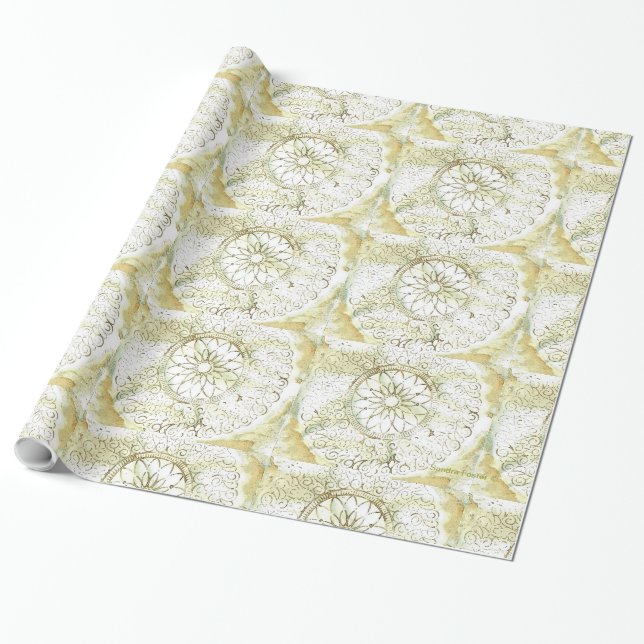 Papier Cadeau Enveloppe cadeau de conception poreuse tendue (Déroulé)
