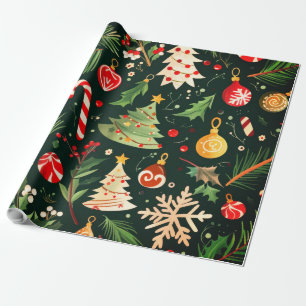 Papier Cadeau Enveloppe cadeau de Noël