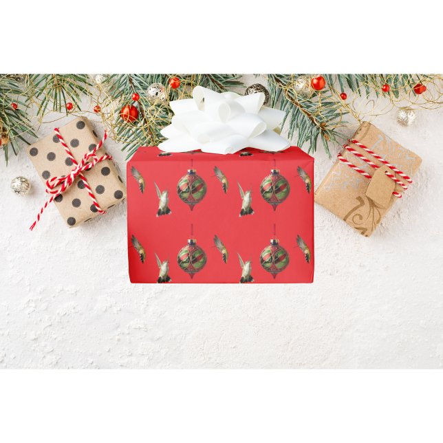 Papier Cadeau Enveloppe cadeau de Noël de colibri (Créateur téléchargé)