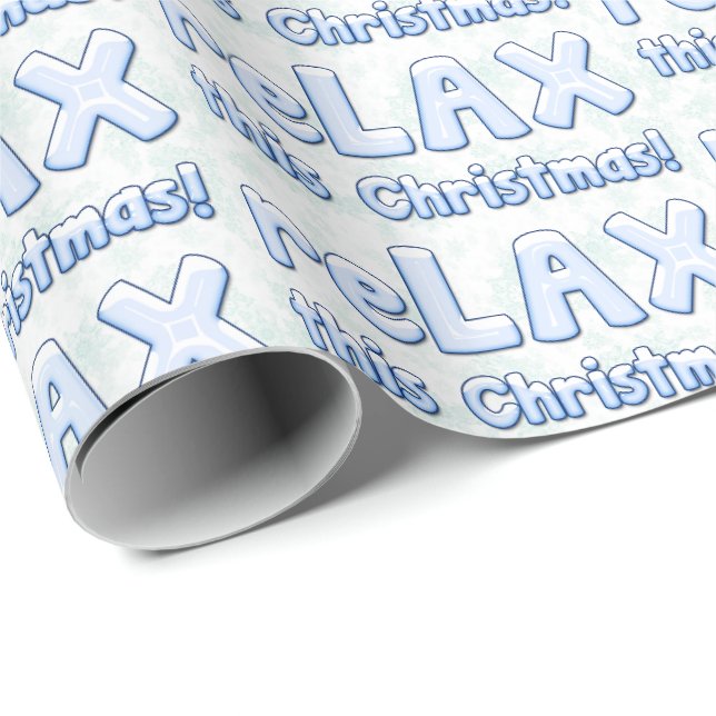 Papier Cadeau Enveloppe cadeau de Noël de crosse, Noël de LAX (Coin rond)