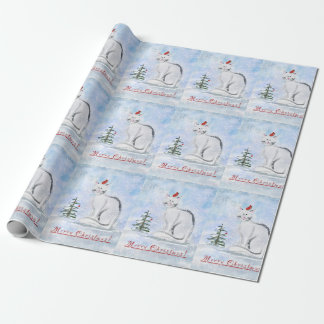 Papier Cadeau Enveloppe cadeau de Noël pour chat et oiseau