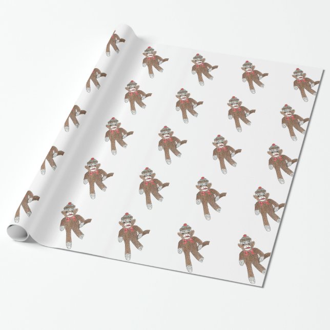 Papier Cadeau Enveloppe cadeau de singe de réserve (Déroulé)