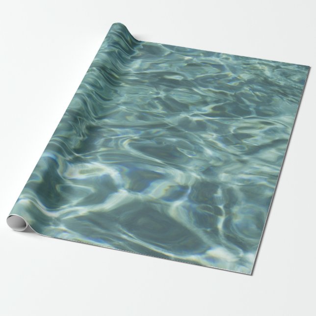 Papier Cadeau Enveloppe cadeau de texture d'eau (Déroulé)