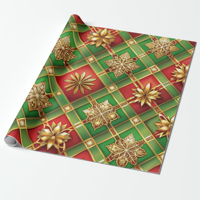 Papier Cadeau Enveloppe cadeau Elegance Festive (Déroulé)