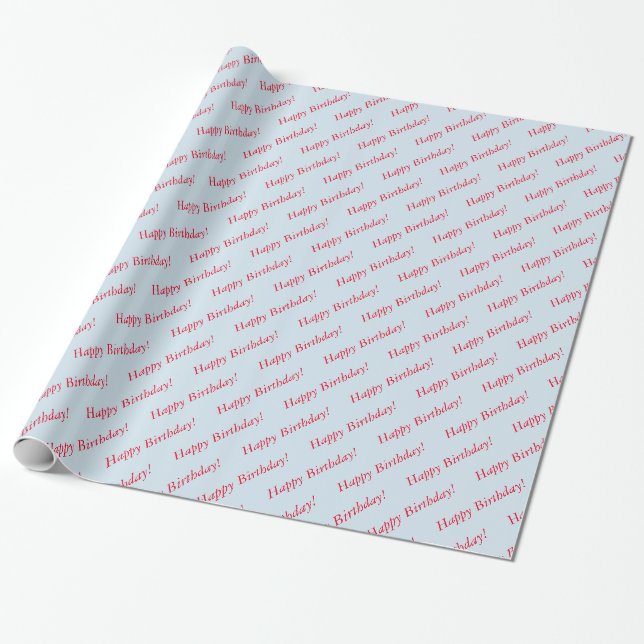 Papier Cadeau Enveloppe cadeau - Joyeux anniversaire (Déroulé)