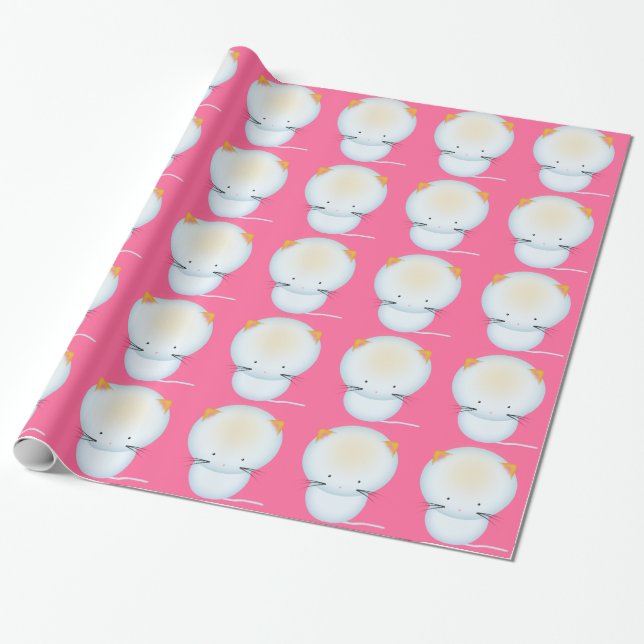 Papier Cadeau Enveloppe cadeau Little White Kittens (Déroulé)