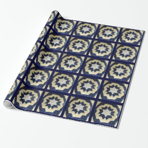 Papier Cadeau Enveloppe cadeau - Motif à fleurs étoilées
