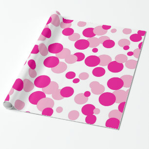 Papier Cadeau Enveloppe cadeau Motif de bulle rose Confetti