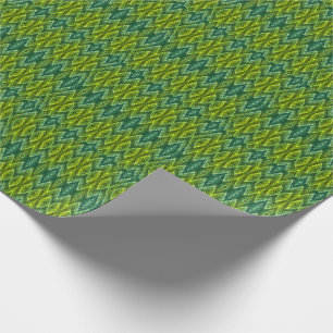 Papier Cadeau Enveloppe cadeau - Motif kaléidoscopique en Verts